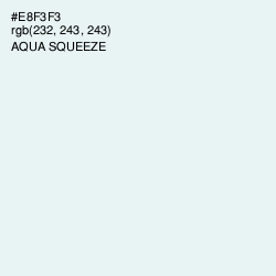 #E8F3F3 - Aqua Squeeze Color Image